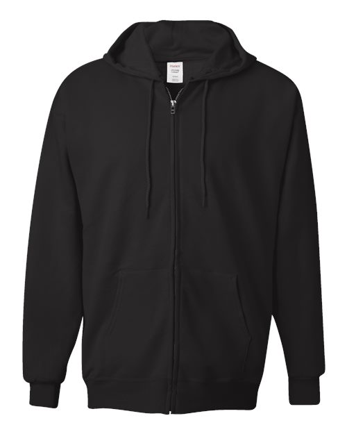 Load image into Gallery viewer, Unisex Ultimate Cotton® Full-Zip Hooded Sweatshirt - Black