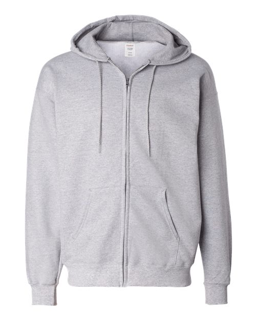 Load image into Gallery viewer, Unisex Ultimate Cotton® Full-Zip Hooded Sweatshirt - Light Steel
