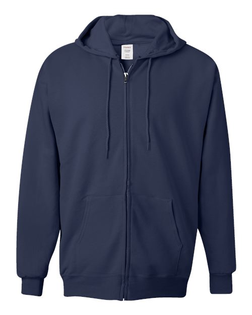 Load image into Gallery viewer, Unisex Ultimate Cotton® Full-Zip Hooded Sweatshirt - Navy