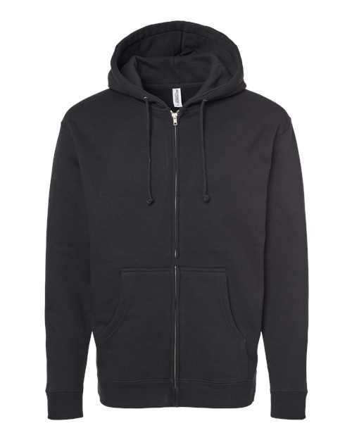 Load image into Gallery viewer, Unisex Heavyweight Full-Zip Hooded Sweatshirt - Black