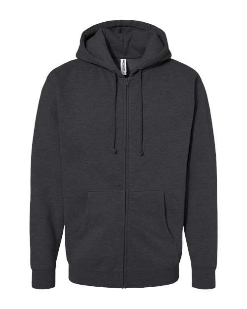 Load image into Gallery viewer, Unisex Heavyweight Full-Zip Hooded Sweatshirt - Charcoal Heather