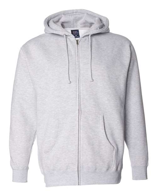Load image into Gallery viewer, Unisex Heavyweight Full-Zip Hooded Sweatshirt - Grey Heather