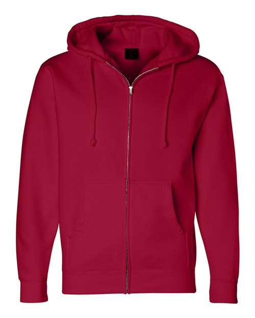Load image into Gallery viewer, Unisex Heavyweight Full-Zip Hooded Sweatshirt - Red