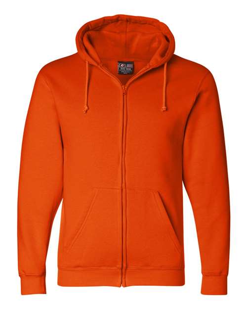 Load image into Gallery viewer, Unisex USA-Made Full-Zip Hooded Sweatshirt - Bright Orange