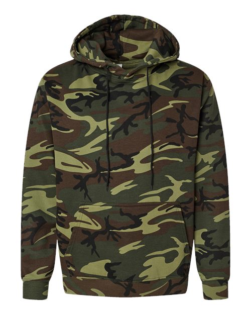 Load image into Gallery viewer, Unisex Camo Fleece Hoodie Sweatshirt - Green Woodland