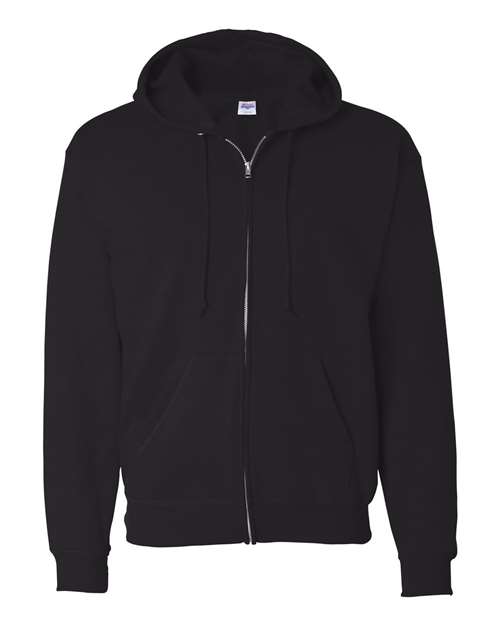 Load image into Gallery viewer, Unisex EcoSmart® Full-Zip Hooded Sweatshirt - Black