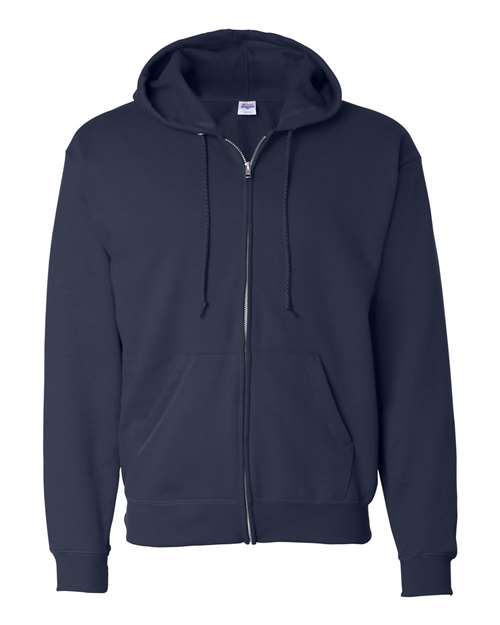 Load image into Gallery viewer, Unisex EcoSmart® Full-Zip Hooded Sweatshirt - Navy