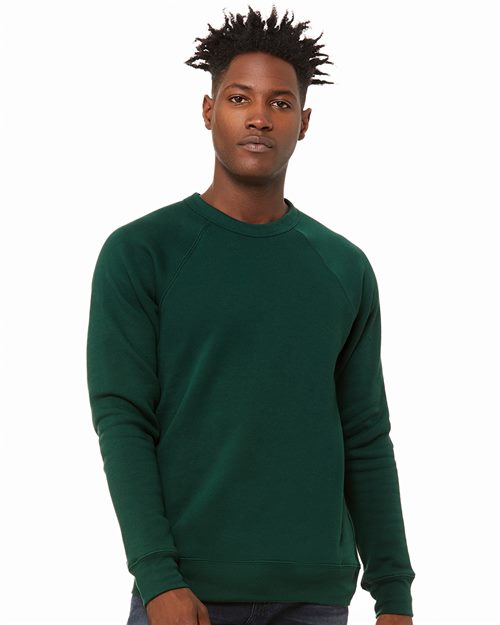 Load image into Gallery viewer, Unisex Sponge Fleece Raglan Crewneck Sweatshirt — blank sweatshirt for DTF printing