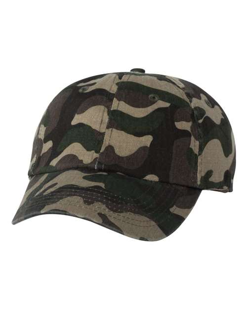 Load image into Gallery viewer, Valucap VC300A Bio-Washed Classic Dad Hat - Green Camo