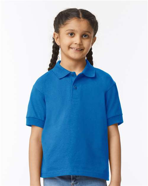 Load image into Gallery viewer, Youth DryBlend® Jersey Polo — product photo 8