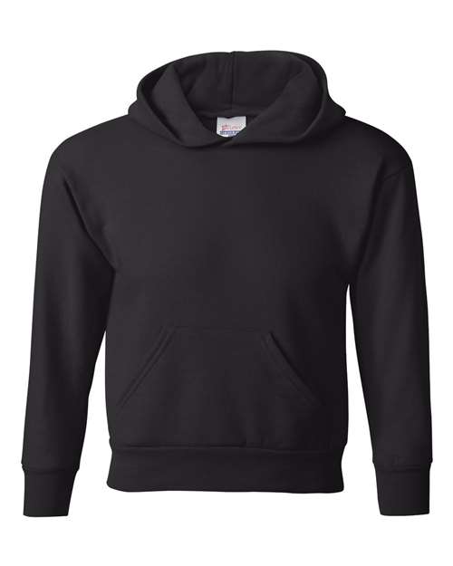 Load image into Gallery viewer, Youth EcoSmart® Hooded Sweatshirt - Black