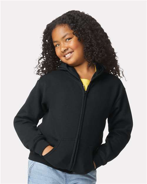 Load image into Gallery viewer, Youth Heavy Blend™ Full-Zip Hooded Sweatshirt — product photo 1