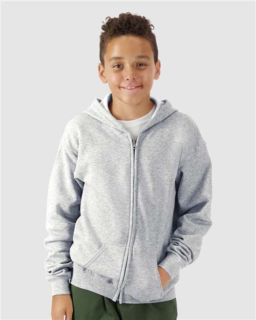 Load image into Gallery viewer, Youth Heavy Blend™ Full-Zip Hooded Sweatshirt — product photo 5