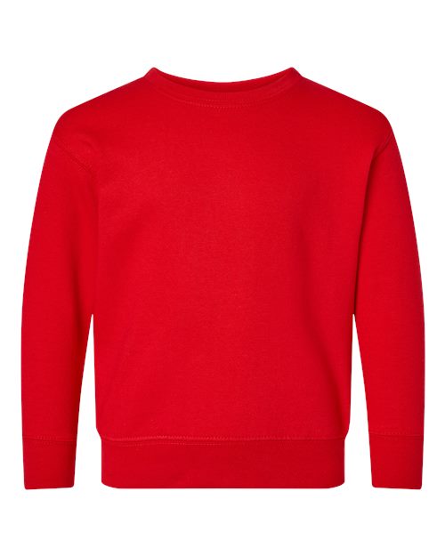 Load image into Gallery viewer, Toddler Fleece Crewneck Sweatshirt - Red