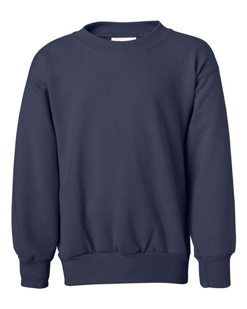 Load image into Gallery viewer, Youth EcoSmart® Crewneck Sweatshirt - Navy