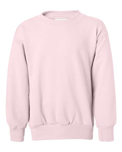 Load image into Gallery viewer, Youth EcoSmart® Crewneck Sweatshirt - Pale Pink