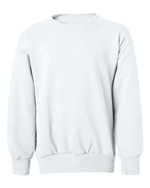 Load image into Gallery viewer, Youth EcoSmart® Crewneck Sweatshirt - White