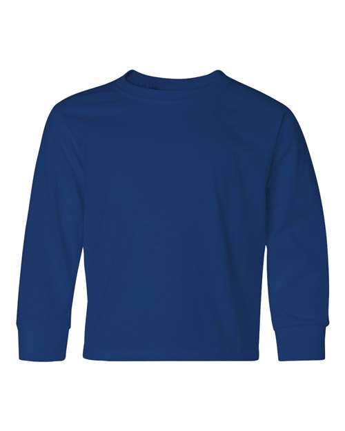 Load image into Gallery viewer, Youth Dri-Power® Long Sleeve 50/50 T-Shirt - Royal
