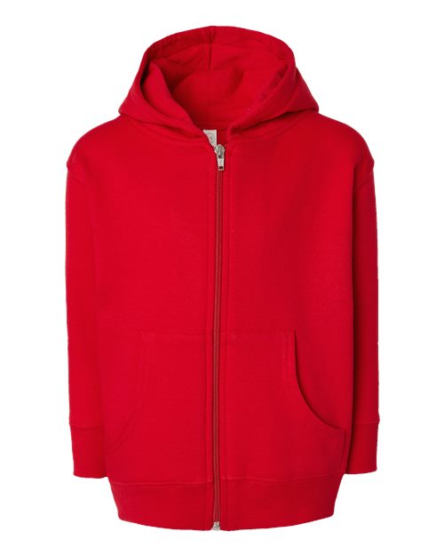 Load image into Gallery viewer, Toddler Full-Zip Fleece Hoodie Sweatshirt - Red