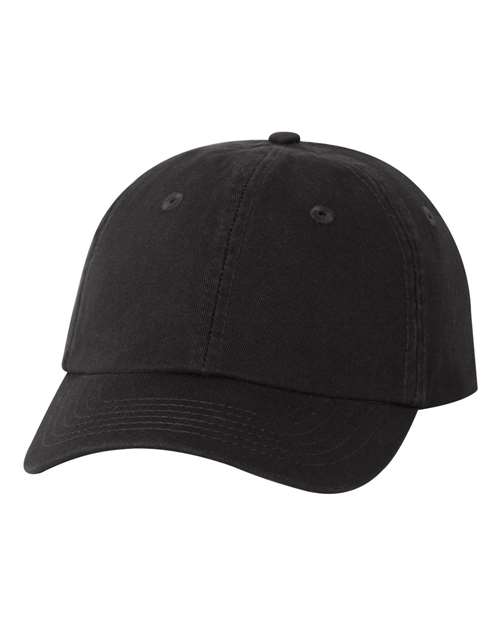 Load image into Gallery viewer, Valucap VC300Y Youth Small Fit Bio-Washed Dad Hat - Black