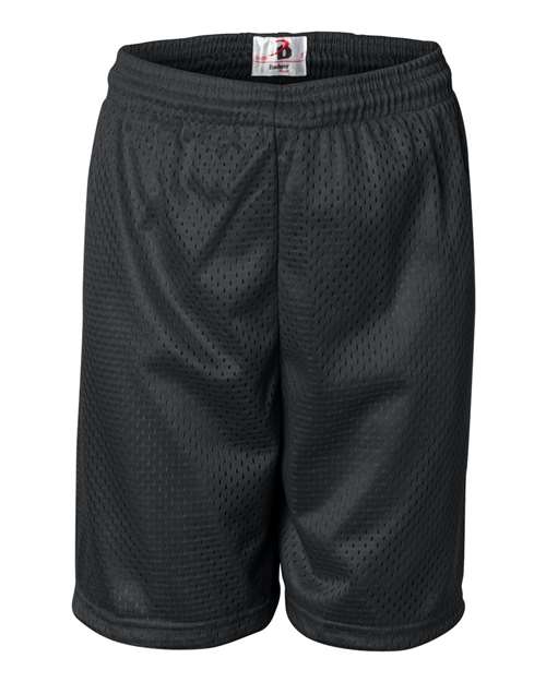 Load image into Gallery viewer, Badger 2207 Youth Pro Mesh 6" Shorts - Black