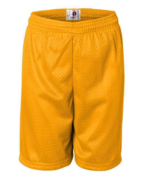 Load image into Gallery viewer, Badger 2207 Youth Pro Mesh 6" Shorts - Gold