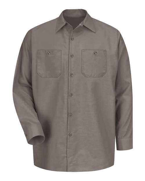 Load image into Gallery viewer, Red Kap SP14 Men's Industrial Long Sleeve Work Shirt - Grey