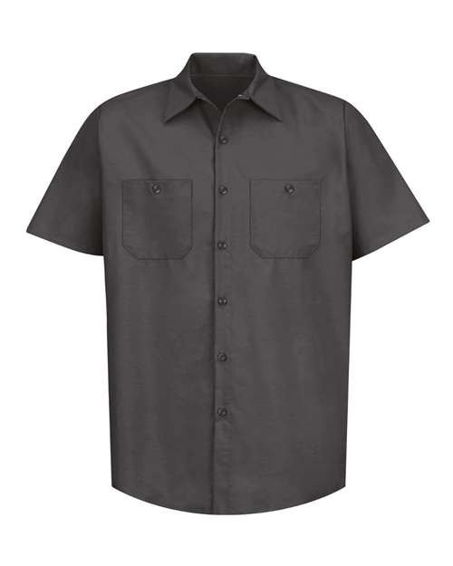 Load image into Gallery viewer, Red Kap SP24 Men's Industrial Short Sleeve Work Shirt - Charcoal