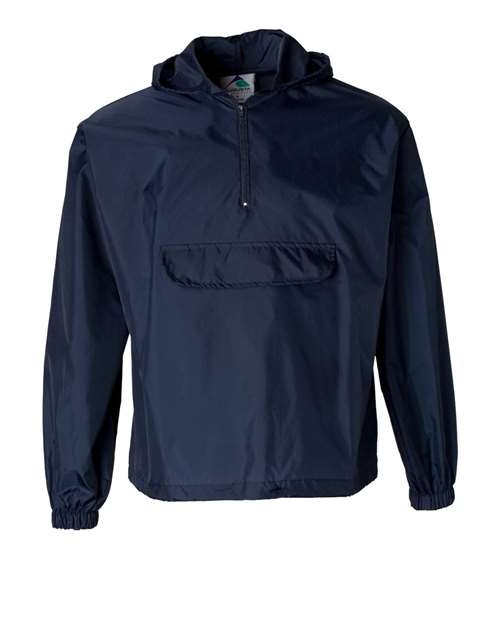Load image into Gallery viewer, Augusta Sportswear 3130 Unisex Packable Half-Zip Hooded Pullover Jacket - Navy