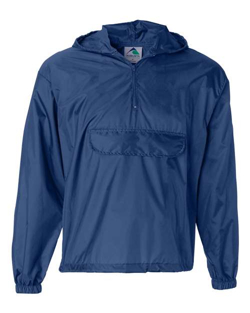 Load image into Gallery viewer, Augusta Sportswear 3130 Unisex Packable Half-Zip Hooded Pullover Jacket - Royal
