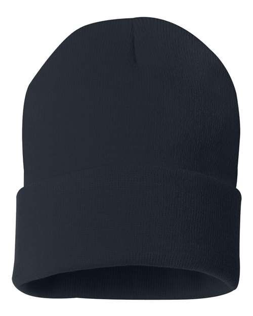 Load image into Gallery viewer, Sportsman SP12 12" Solid Cuffed Beanie - Navy