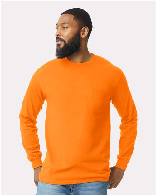 Load image into Gallery viewer, Unisex Ultra Cotton® Long Sleeve Pocket T-Shirt — product photo 4