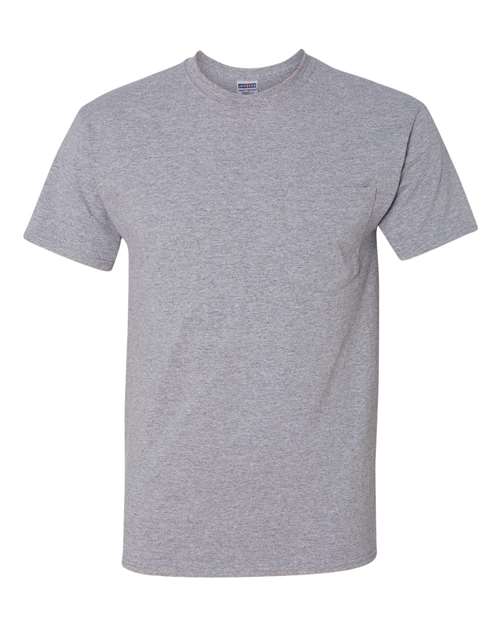 Load image into Gallery viewer, Unisex Dri-Power® 50/50 Pocket T-Shirt - Oxford