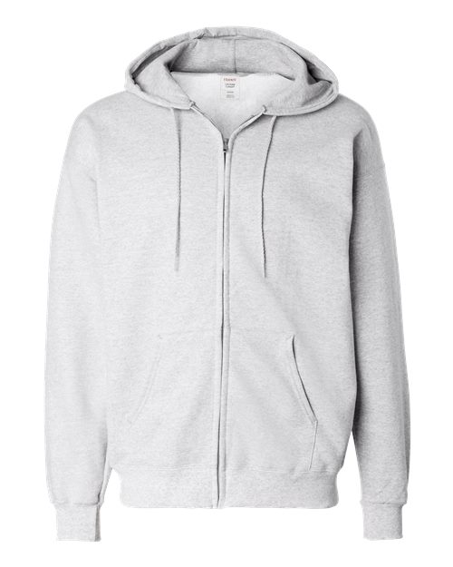 Load image into Gallery viewer, Unisex Ultimate Cotton® Full-Zip Hooded Sweatshirt - Ash