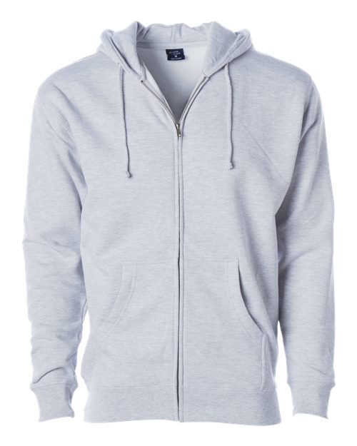 Load image into Gallery viewer, Unisex Heavyweight Full-Zip Hooded Sweatshirt - Ash Heather