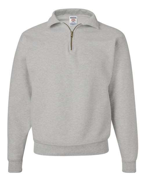 Load image into Gallery viewer, Unisex Super Sweats NuBlend® Quarter-Zip Cadet Collar Sweatshirt - Oxford