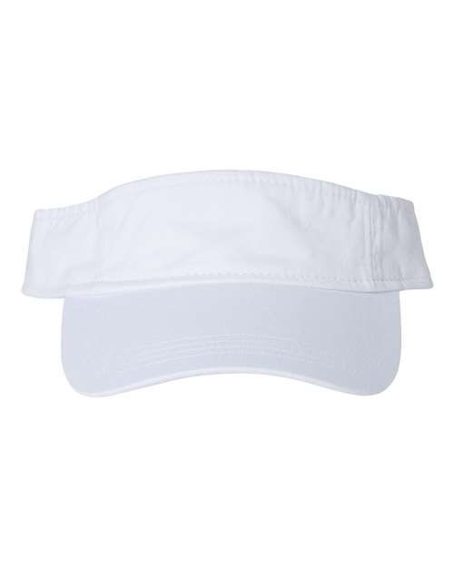 Load image into Gallery viewer, Valucap VC500 Bio-Washed Visor - White