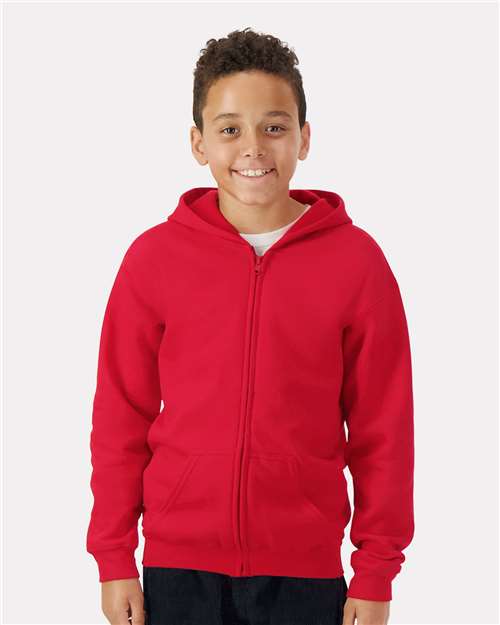 Load image into Gallery viewer, Youth Heavy Blend™ Full-Zip Hooded Sweatshirt — product photo 3