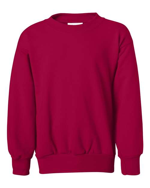 Load image into Gallery viewer, Youth EcoSmart® Crewneck Sweatshirt - Deep Red