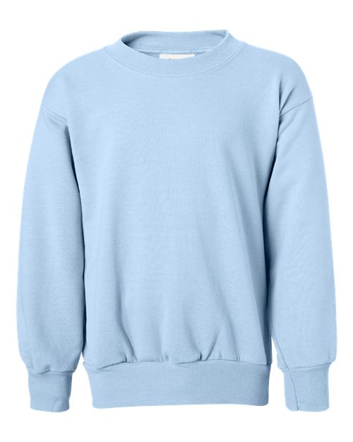 Load image into Gallery viewer, Youth EcoSmart® Crewneck Sweatshirt - Light Blue