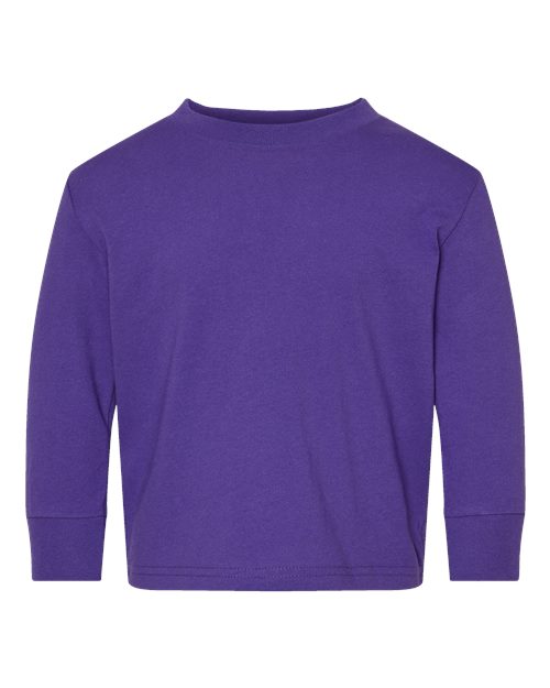 Load image into Gallery viewer, Toddler Cotton Jersey Long Sleeve Tee - Purple