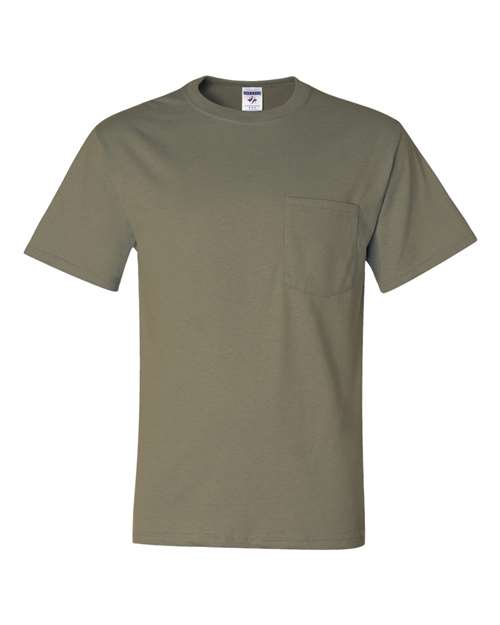 Load image into Gallery viewer, Unisex Dri-Power® 50/50 Pocket T-Shirt - Khaki