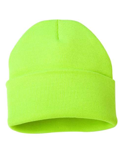 Load image into Gallery viewer, Sportsman SP12 12" Solid Cuffed Beanie - Safety Yellow