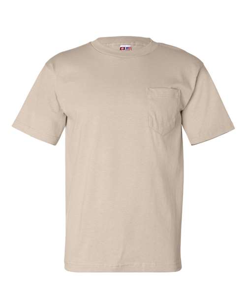 Load image into Gallery viewer, Unisex USA-Made Pocket T-Shirt - Sand