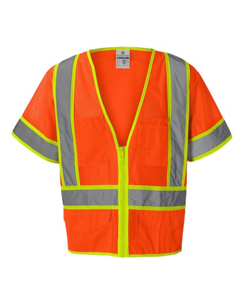 Load image into Gallery viewer, Kishigo 1242-1243 Unisex Ultra-Cool™ Six-Pocket Mesh Surveyor’s Vest - Orange