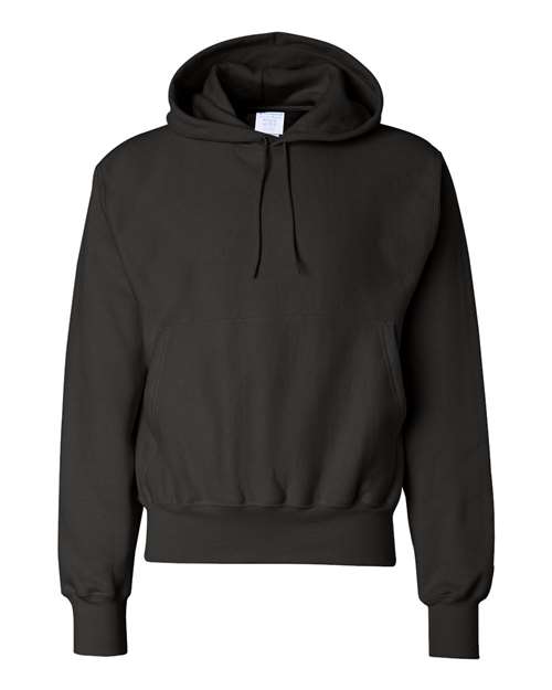 Load image into Gallery viewer, Unisex Reverse Weave® Hooded Sweatshirt - Black