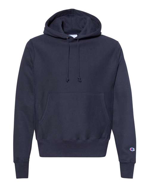 Load image into Gallery viewer, Unisex Reverse Weave® Hooded Sweatshirt - Navy