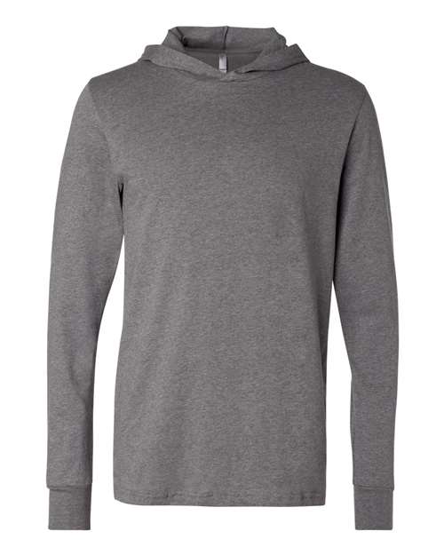 Load image into Gallery viewer, Unisex Jersey Hooded Long Sleeve Tee — product photo 4
