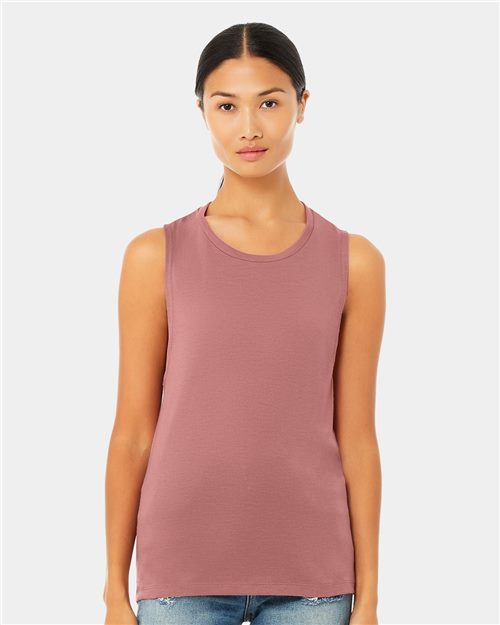 Load image into Gallery viewer, Women's Flowy Scoop Muscle Tank — blank tank top for DTF printing