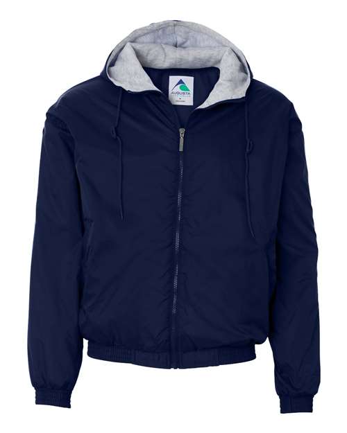 Load image into Gallery viewer, Augusta Sportswear 3280 Unisex Fleece Lined Hooded Jacket - Navy